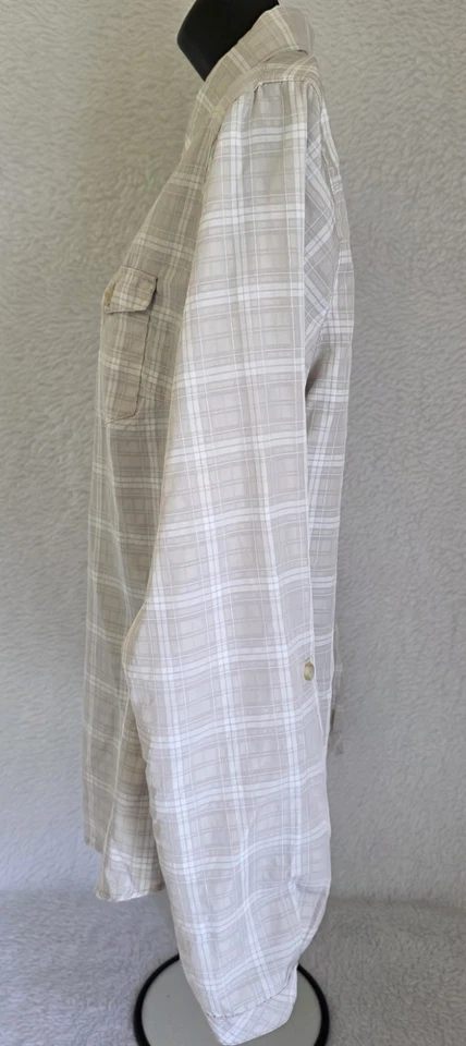 Camisa Top Blusa Eddie Bauer Mujer Talla M Mediana Abotonada Manga Larga Foto 4 de 4