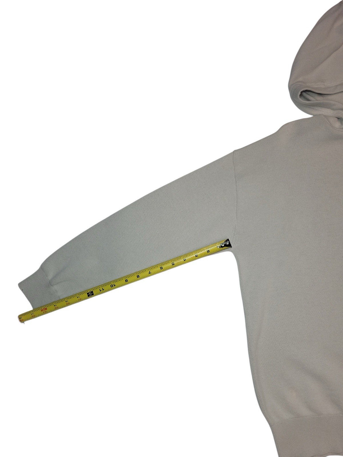 Zara Light Heather Grey Hoodie Sweater Size Small 100% Cotton Light Weight thumbnail 5