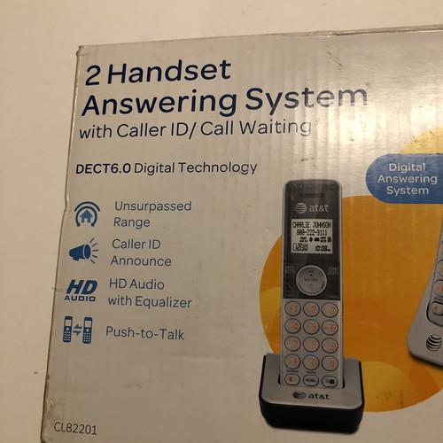 AT&T Wireless Telephone System CL82201 DECT 6.0 Phone 2 Handsets - Picture 8 of 15