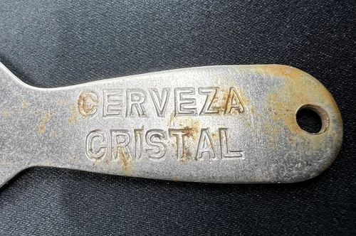 复古 Cerveza Cristal 开瓶器银色 3 英寸旅行家用船车露营 *缺陷 * - 第 9 张/共 14 张