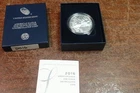 2016 American Silver Eagle Uncirculated $1 Coin COA & Box