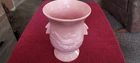 McCOY U.S.A. POTTERY PINK CARDINAL AND BERRIES VASE / URN