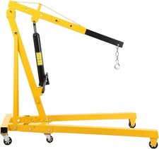Engine Hoist Stand, Heavy Duty Folding Cherry Picker Engine Shop Crane Lever