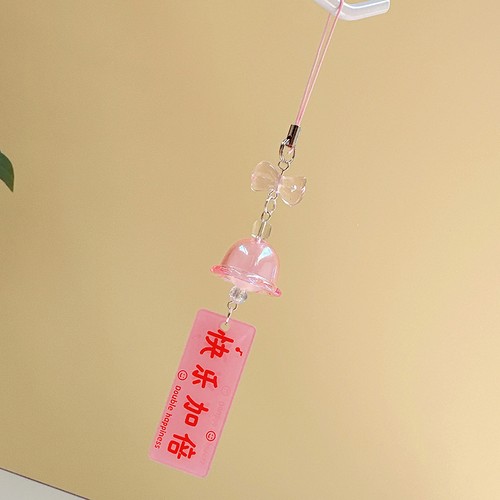 Exquisite Lucky Words Sign Wind Chime Phone Lanyard Sweet Fresh Beaded Keych-wa - Picture 14 of 16