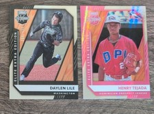 2021 Panini Elite Extra Edition Daylen Lile 264/999, Henry Tejada Pink