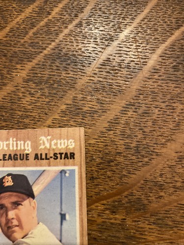 1962 TOPPS # 392 KEN BOYER ALL STAR VG perdita di carta sul retro - Foto 3 di 6