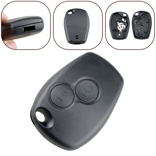 Long lasting Black Replacement Key Shell Case Compatible with 2 Button - Picture 11 of 11