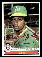 1979 Topps Baseball #613 Mike Edwards Signed Autograph (no COA) *f1