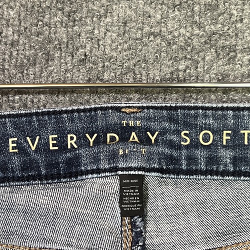 White House Black Market Jeans Size 2 Mid-Rise Slim Everyday Soft Blue Jeans - Picture 9 of 17