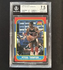 1986-87 Fleer #111 Mychal Thompson BGS 7.5 Subs (6.5, 9, 9.5, 9)  Three 9 Subs