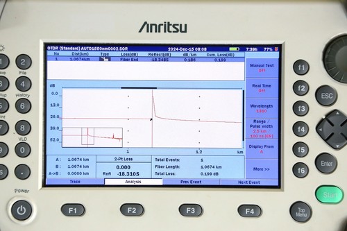 ANRITSU MT9083A2-063 MM SM OTDR 850/1300nm 29/28 dB, 1310/1550nm 39/37.5 dB - Picture 8 of 19