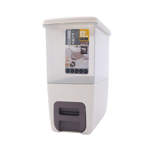 Large Automatic Rice Dispenser And Grain Storage Bucket For Kitchen Organization - Picture 9 of 13