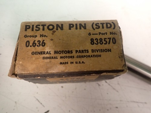 6 NOS 1937-50 Chevrolet Car Truck 216 Six Cylinder Piston Pins OEM GM 838570 - Picture 2 of 3