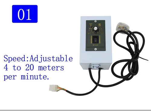 110V 47.2*15.8'' White PVC Belt Conveyor Mesa Adjustable Speed Packing/Shipping - Picture 22 of 22