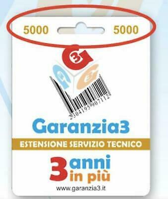 GARANZIA3 GR3-5000 ESTENSIONE GARANZIA SERVIZIO TECNICO 3 ANNI MASSIMALE 5000€ - Foto 1 di 1