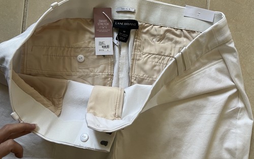 NWT Lane Bryant Women's The Allie White Skinny Crop Stretch Pants Plus Size 22 - Picture 6 of 13