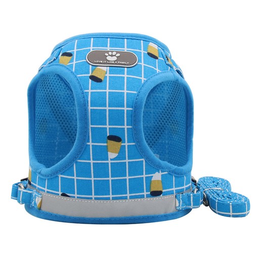 Small Pet Vest Harness Leash Set Walk Outdoor Dog Puppy Cat Soft Mesh Breathable - Foto 43 di 48