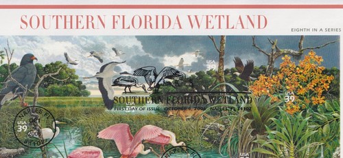 USPS Nature of America FDCs: Florida Wetlands & NE Deciduous Forest Stamp Covers - Picture 3 of 8