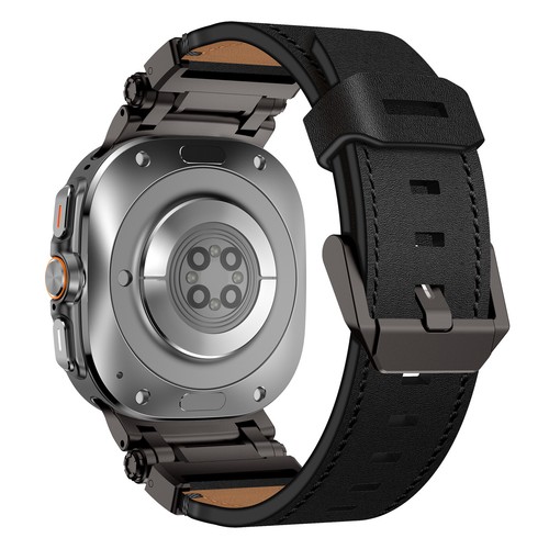 Cinturino Vera Pelle per Galaxy Watch Ultra 47mm Connettore Metallo Resistente Durevole - Foto 20 di 33