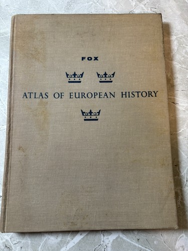 Atlas of European History by Fox HC 1957 1st Ed Free Shipping VINTAGE - Bild 1 von 8