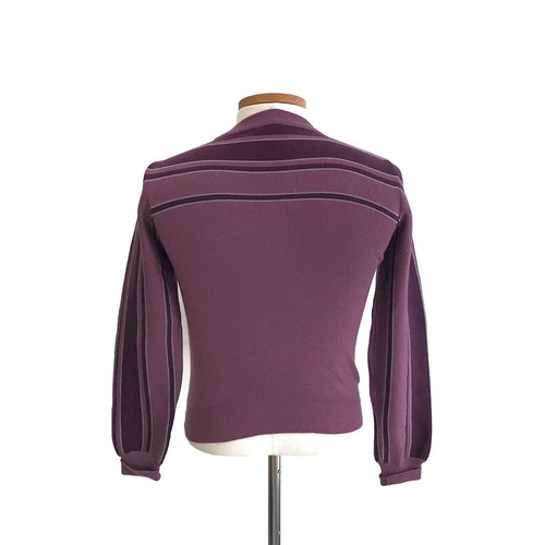 Vintage Meister Pat's Wool Unisex Purple Nordic Alpine Ski Sweater Hong Kong M - Bild 2 von 3
