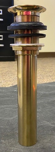 Desagüe de lavabo para rejilla Jaclo 810-SB en latón satinado - Imagen 7 de 10