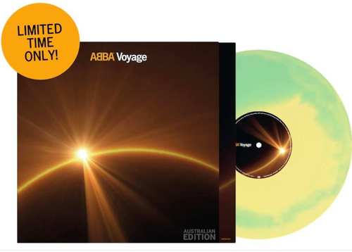 ABBA ‎– Voyage Australian Yellow & Green Splatter Coloured Vinyl LP - NEW - Picture 1 of 5