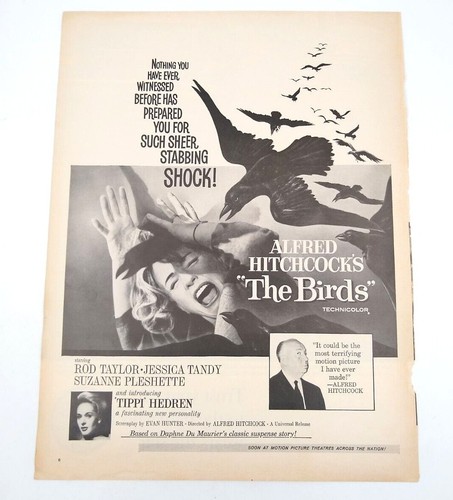 Texaco Trust Your Car to the Man Who Wears the Star Ad Alfred Hitchcock's Birds - Picture 2 of 10