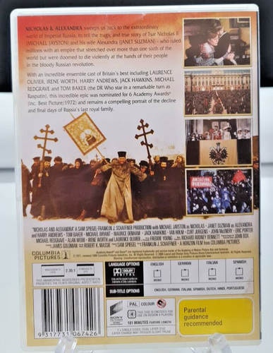 Nicholas And Alexandra DVD Region 4 . Excellent Condition. Q5 - Picture 2 of 3