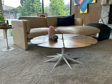 Richard Schultz For Knoll International Petal Coffee Table 1960s Vintage Redwood