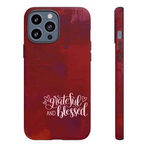 Red Tough Cases For iPhone, Galaxy, Pixel Grateful and Blessed - Picture 106 of 251