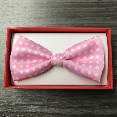 10+ Colors Clip on Polka Dot Tuxedo Bow-Tie Toddler Baby Kids Boys Girls 1x - Picture 5 of 21