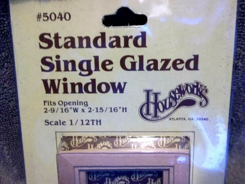 Houseworks Standard Single Glazed Window 5040 Wooden Craft Dollhouse NEW - Picture 2 of 2