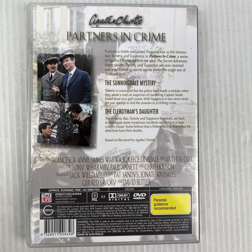 Agatha Christie-Partners in Crime/Investigation (Box Set, DVD, 1982) - Region 4 - Picture 8 of 13
