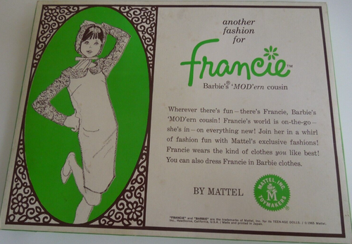 HTF Vintage Francie #1262 Fur Out Fashion NRFB MIB - Picture 7 of 7