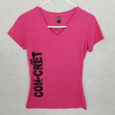 PROMERA SPORTS CON-CRET Muscle Bodybuilding Creatine T-Shirt ~ Pink ~ Small