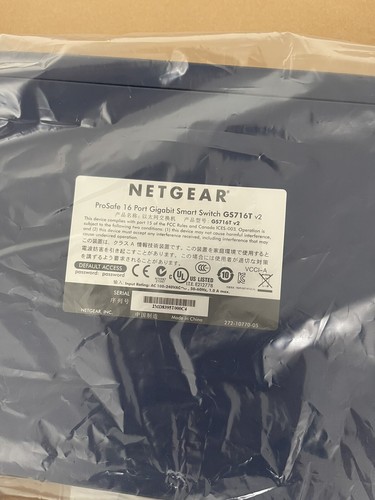 Netgear Prosafe 16 Port Gigabit Smart Switch GS716T-200NAS v2 - Picture 2 of 5