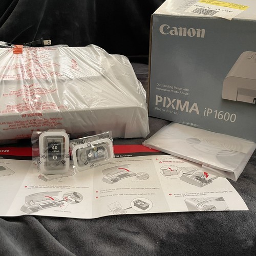 Canon PIXMA iP1600 Digital Photo Inkjet Printer with INK - New/Open Box - Picture 4 of 9