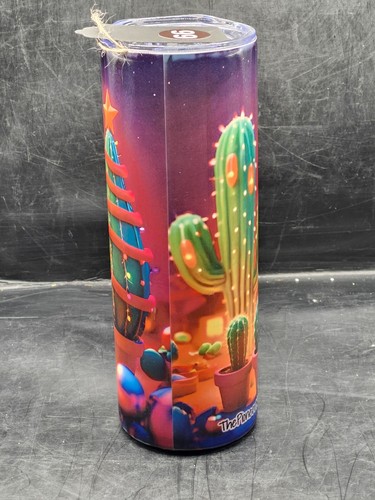 Oogie Boogey Creepy Spooky Christmas Cactus 20oz Stainless Steel Tumbler #20066 - Picture 3 of 4