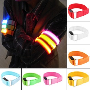 Rechargeable LED Armband Lights Bangle Ankle Lamp For Night Run Walk Safe Gifts