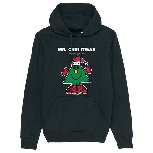 Mr Men Pullover Hoodie Mr. Christmas Organic Cotton Long Sleeve Kids Top Hoody - Picture 5 of 13