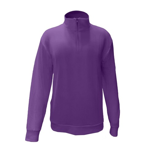 Men's Long Sleeve Quarter-Zip Fleece Sweatshirt Autumn And Winter V Neck Tops - Picture 13 of 43