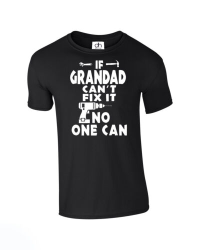 Si Abuelo Can'T Fix It t shirt Cumpleaños Papá Regalo Día Del Padre - Picture 2 of 5