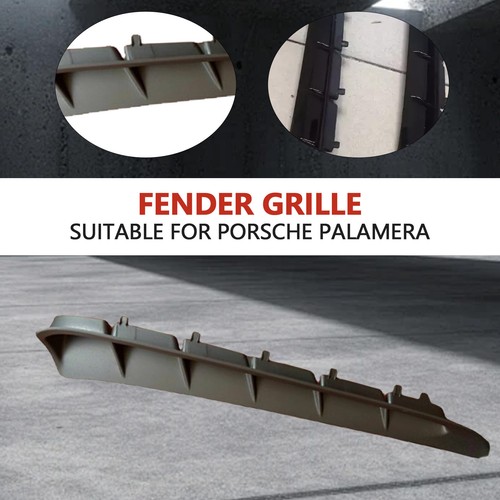 For Porsche Panamera 2010-2016 Right Side Fender Vent Cover Molding Trim Black8z - Picture 5 of 10