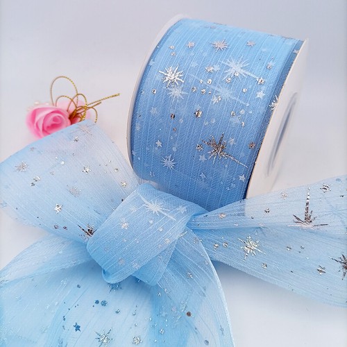 25 Yards DIY Mesh Sheer Ribbon Sparkle Trim Crafts Wedding Festival Party Ribbon - Picture 11 of 11