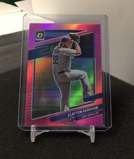 Clayton Kershaw Pink Prizm 2021 Donruss Optic card 130 Los Angeles Dodgers