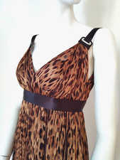 Dolce & Gabbana Leopard Tulle Babydoll Dress IT 38 