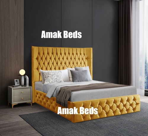 Frankfurt Bed With Storage, Ottoman Gas Lift Storage Bed in Plush Velvet!!! - Picture 13 of 13