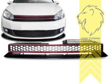Sportgrill Kühlergrill für VW Golf 6 Limousine Variant Cabrio GTI schwarz