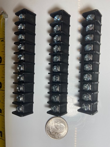 Terminal Strips Blocks PCB PC-Board (SET OF 3) 1-Row 10-Post Surface-Mnt #14 MAX - Picture 2 of 12